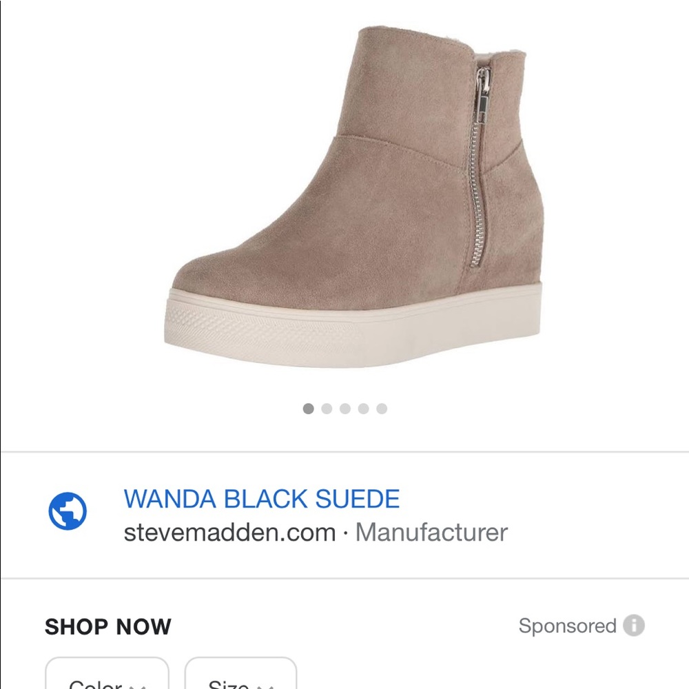 Steve Madden Wanda sneaker wedge (taupe)